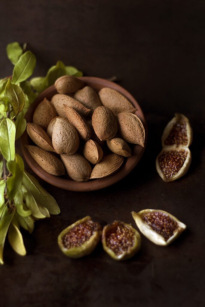 Almonds and assorted nuts